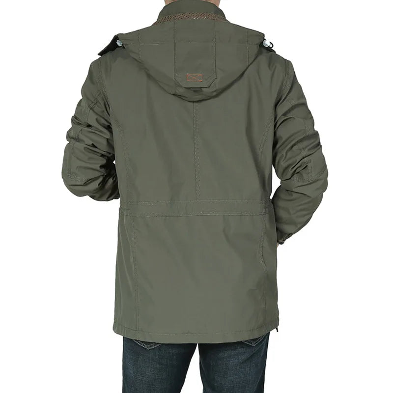Chaqueta Táctica R windproof Hombre | Impermeable con Capucha | Senderismo