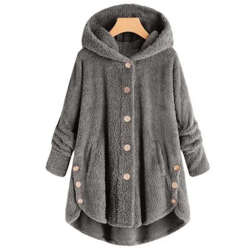 Abrigo de otoño e invierno para mujer, abrigo cálido de o...