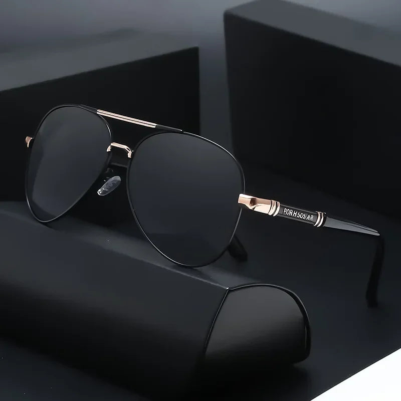 Gafas de sol polarizadas con montura metálica para hombre...