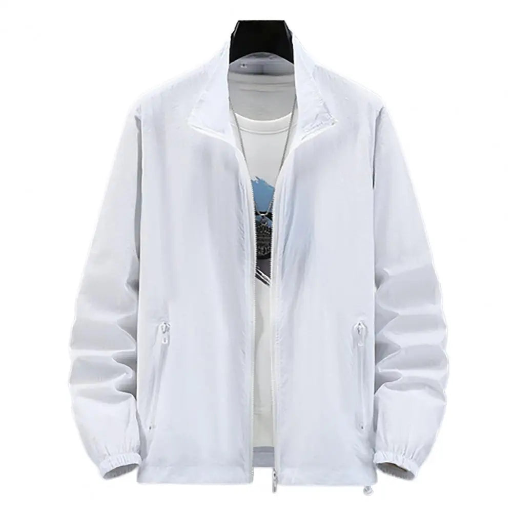 Men's outdoor jacket by Corporación Turística, waterproof men's coat with protective features, suitable for cold weather.