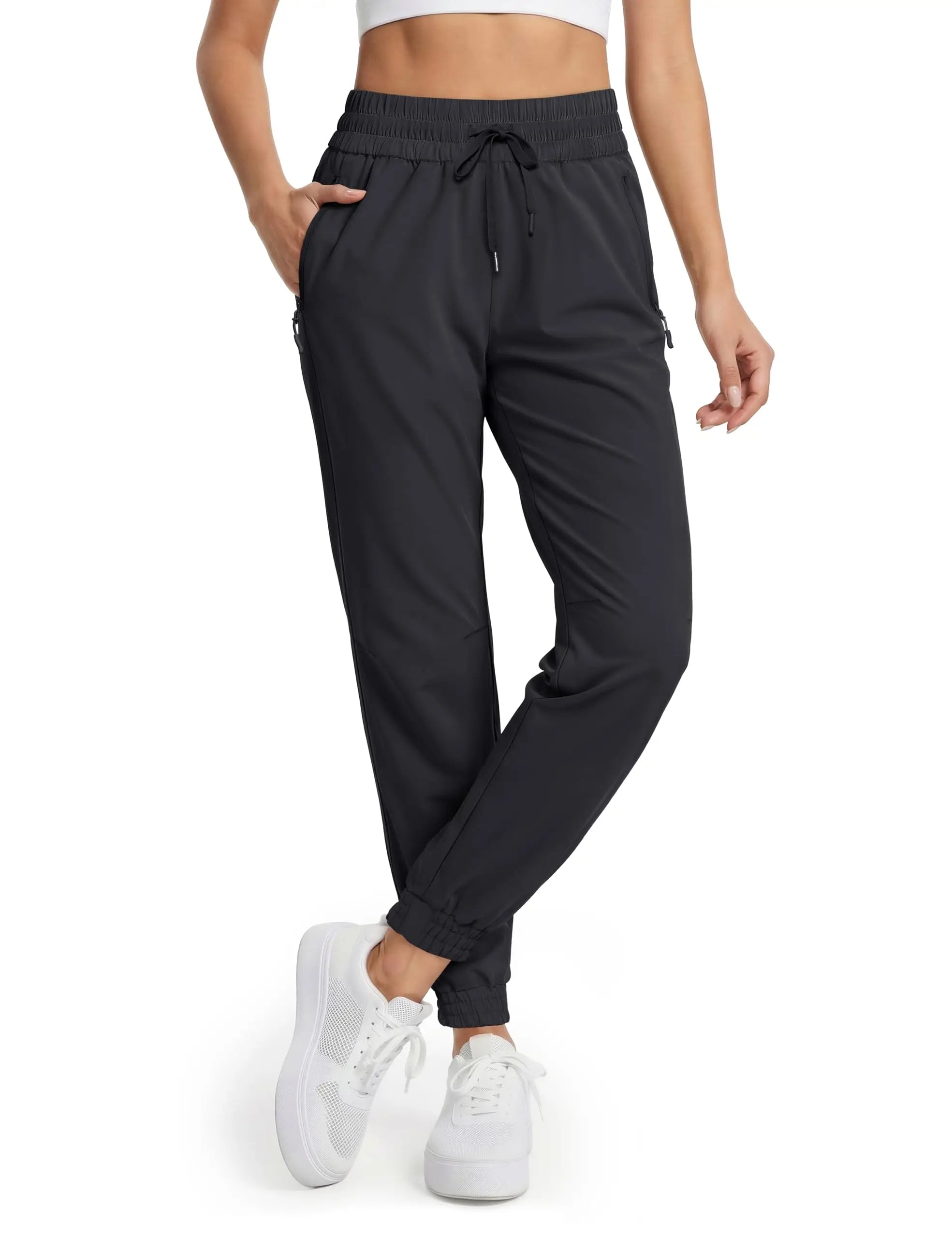 MAGCOMSEN Pantalones de senderismo impermeables para muje...