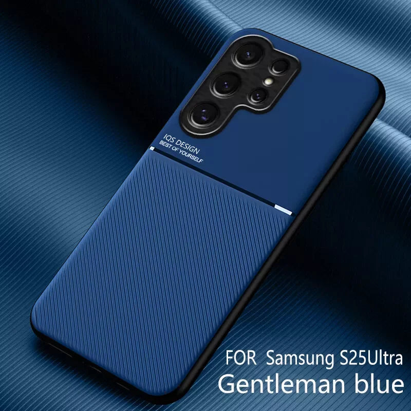 Lightweight magnetic leather phone case for Samsung Galaxy, slim design by Corporación Turística, protects and enhances your device.