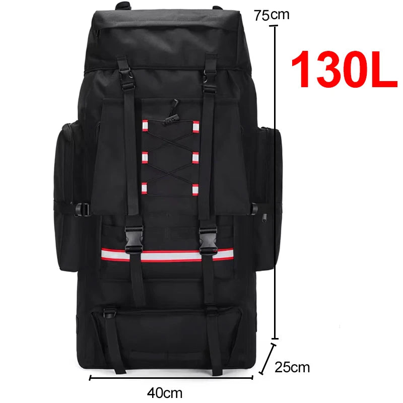 Mochila de senderismo y acampada de 130L, bolsa de equipa...