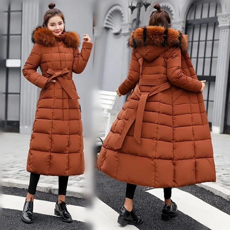 Abrigo largo de invierno 2025 para mujer, cálido y a la m...