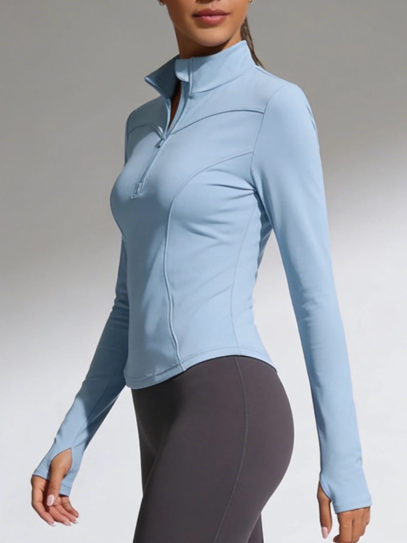 Camiseta Deportiva de Yoga para Mujer, Ajustada, Manga La...