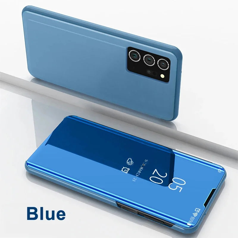 Luxury Samsung Galaxy phone case with built-in mirror by Corporación Turística, featuring a sleek design and protective cover.