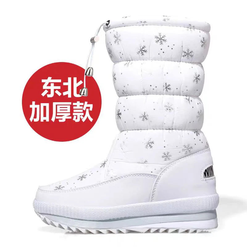 Botas de suelo sin esquí para mujer del noreste, zapatos ...