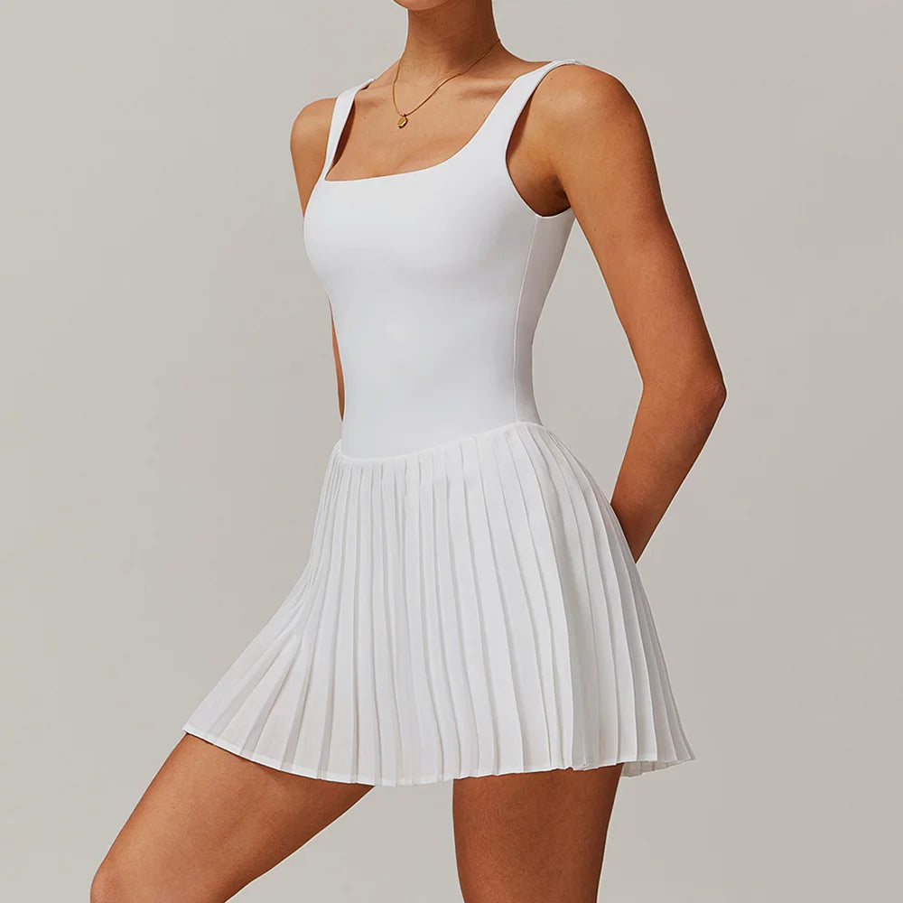 Conjunto de Yoga, vestido de tenis desnudo, mono para muj...