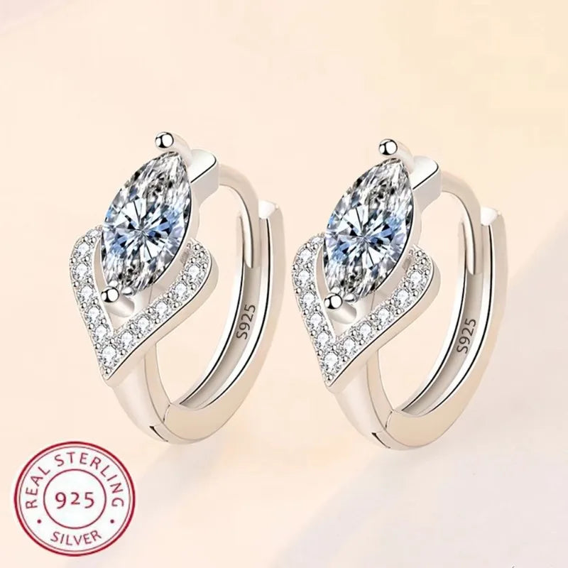 Pendientes de clip en forma de C a la moda para mujer, ar...