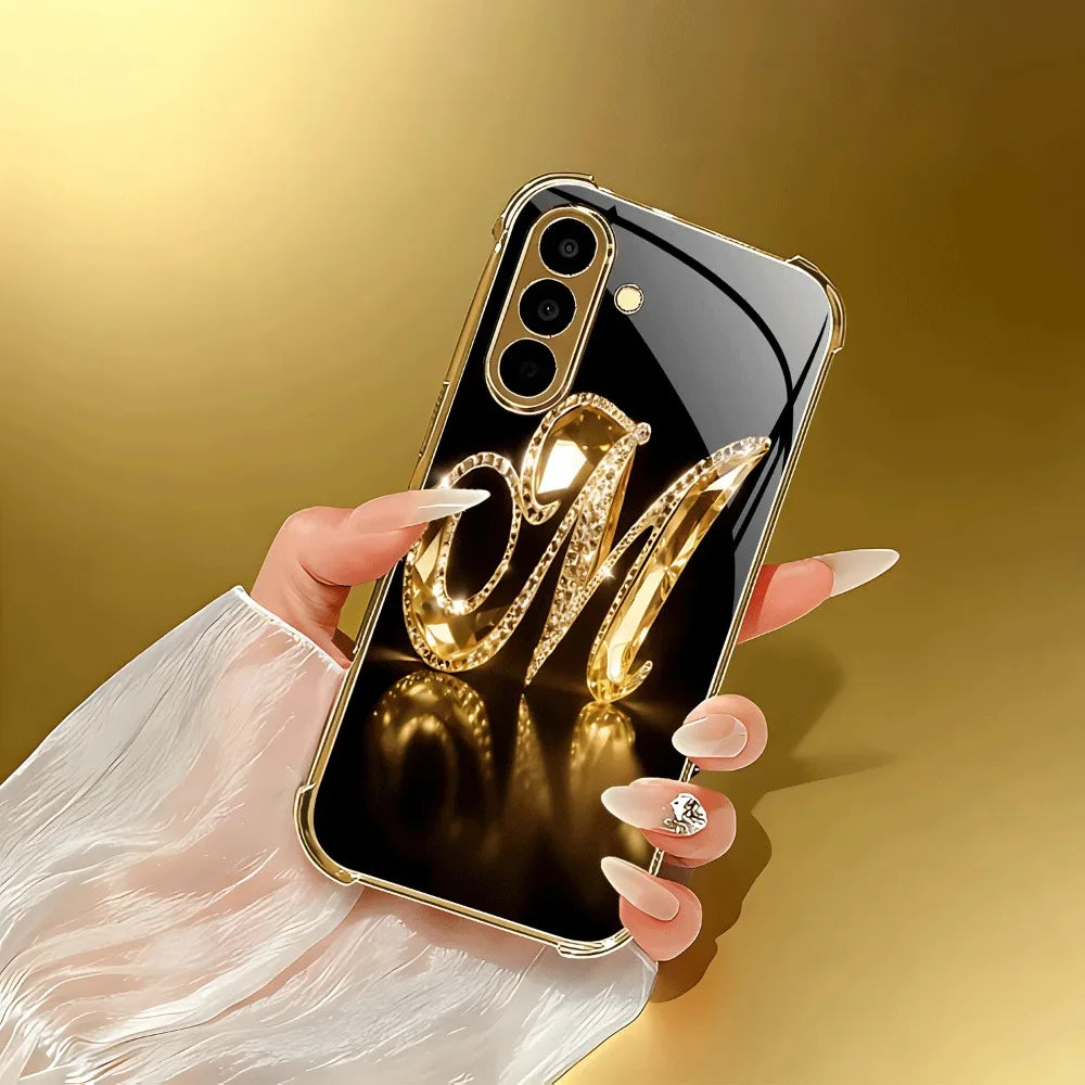 Glass electroplated phone case for smartphones, featuring a sleek, shiny finish and durable protection from Corporación Turística.