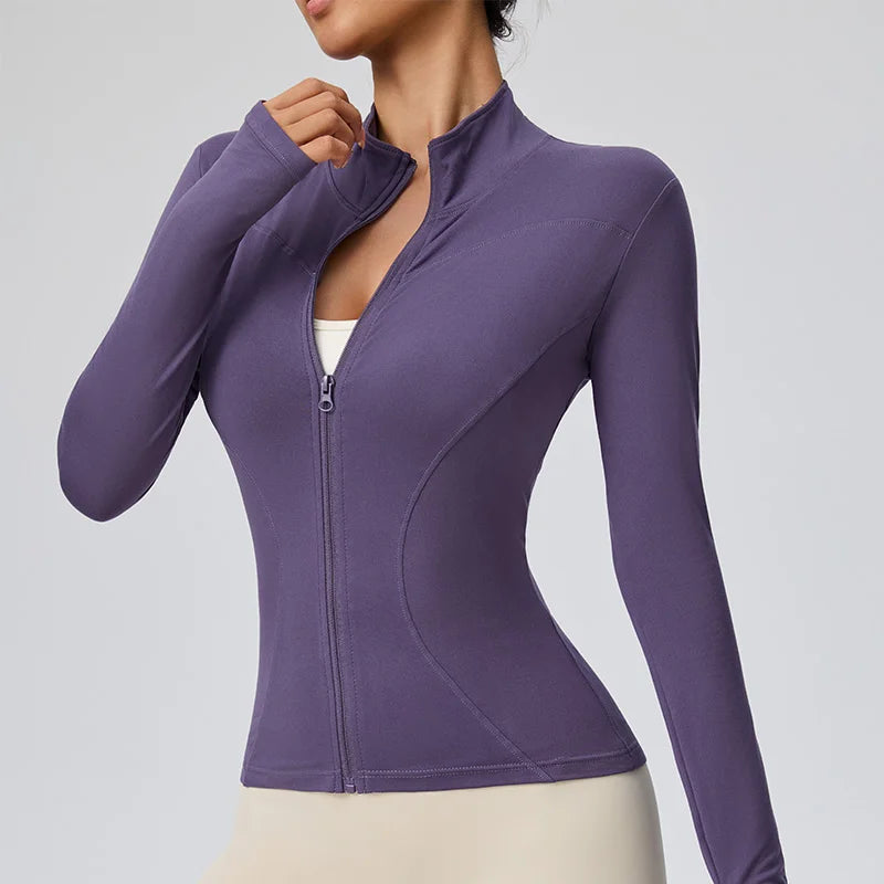 Chaqueta Deportiva de Secado Rápido para Mujer, con Cierr...
