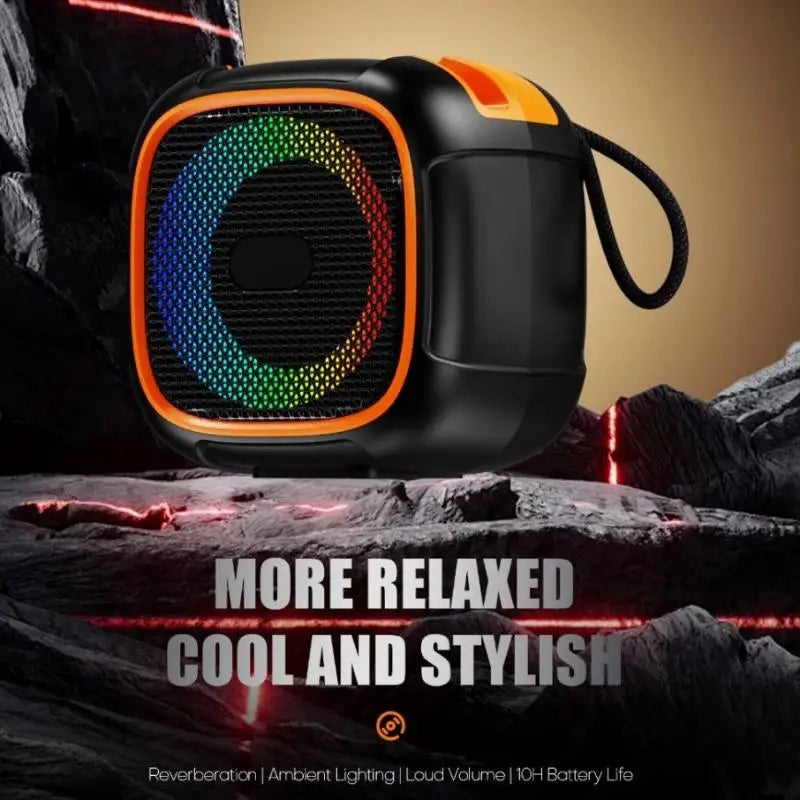 Altavoz Bluetooth X-911 con Soporte Móvil y Luces RGB