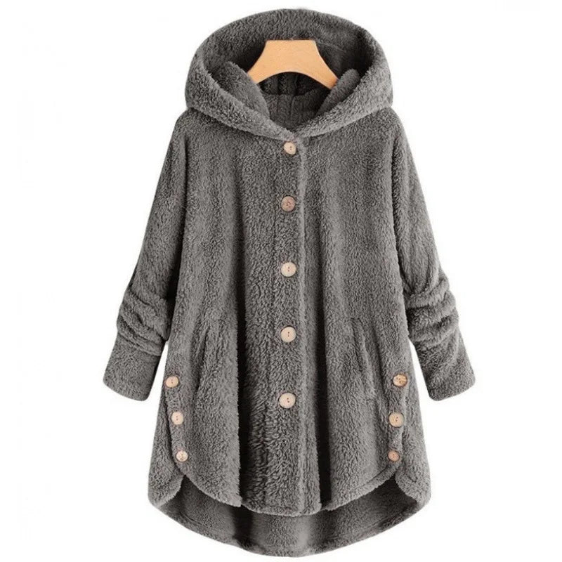 Abrigo de otoño e invierno para mujer, abrigo cálido de o...