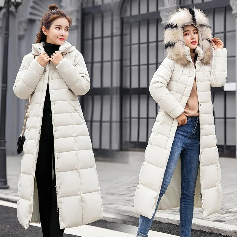 Abrigo largo de invierno 2025 para mujer, cálido y a la m...