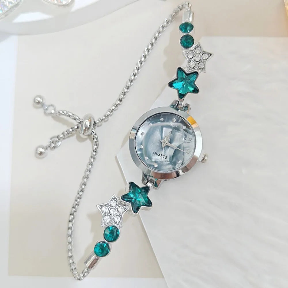 Elegante Reloj de Pulsera Ajustable con Pedrería, Reloj d...