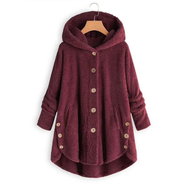 Abrigo de otoño e invierno para mujer, abrigo cálido de o...