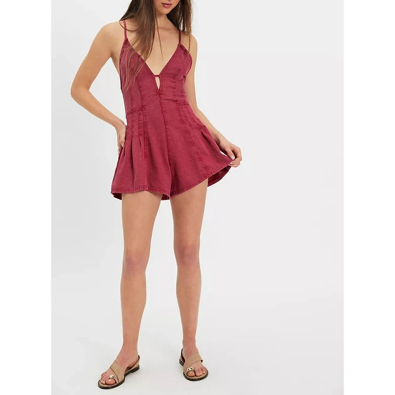 Mono corto vaquero retro Y2K de verano para mujer con cue...