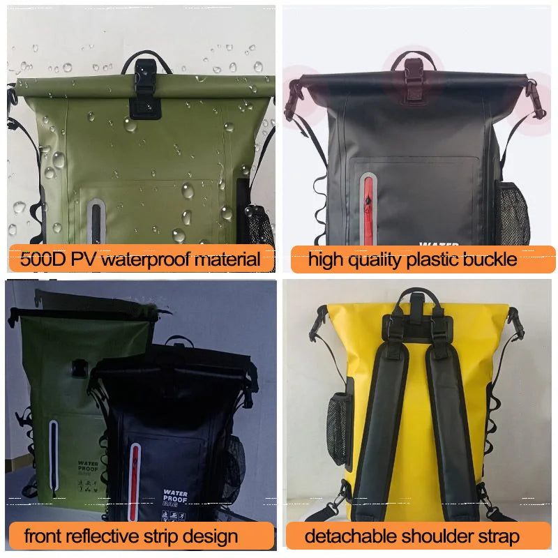 Bolsa seca impermeable para Kayak, mochila para natación ...