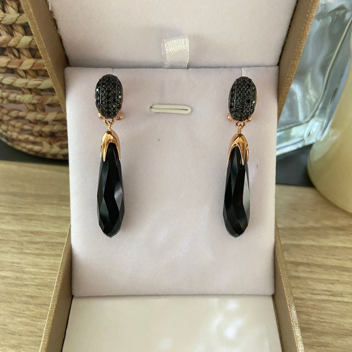Laya-pendientes largos Retro de Plata de Ley 925 con incr...