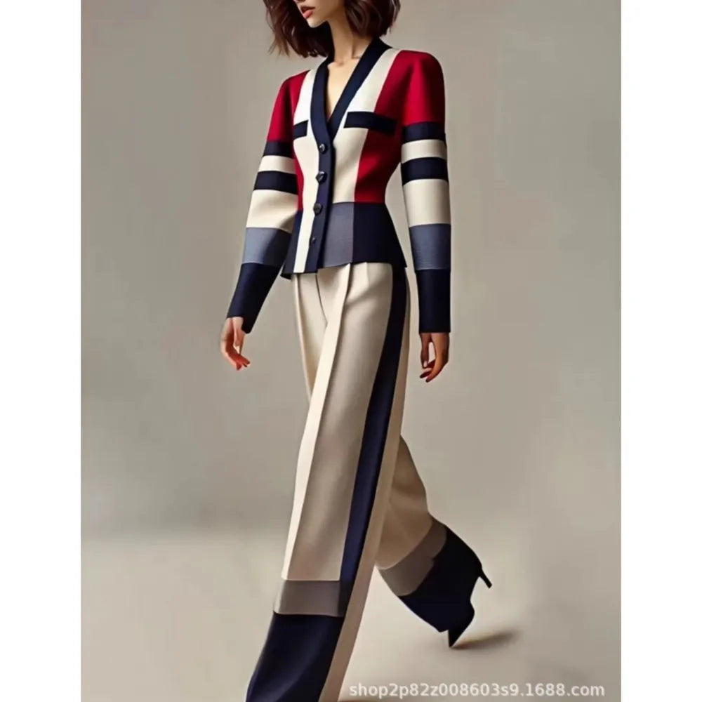 Conjunto de Dos Piezas para Mujer, Blazer Elegante con Bl...