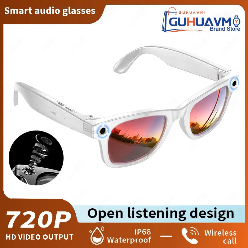 Gafas inteligentes AI 800W, cámara HD antivibración, grab...
