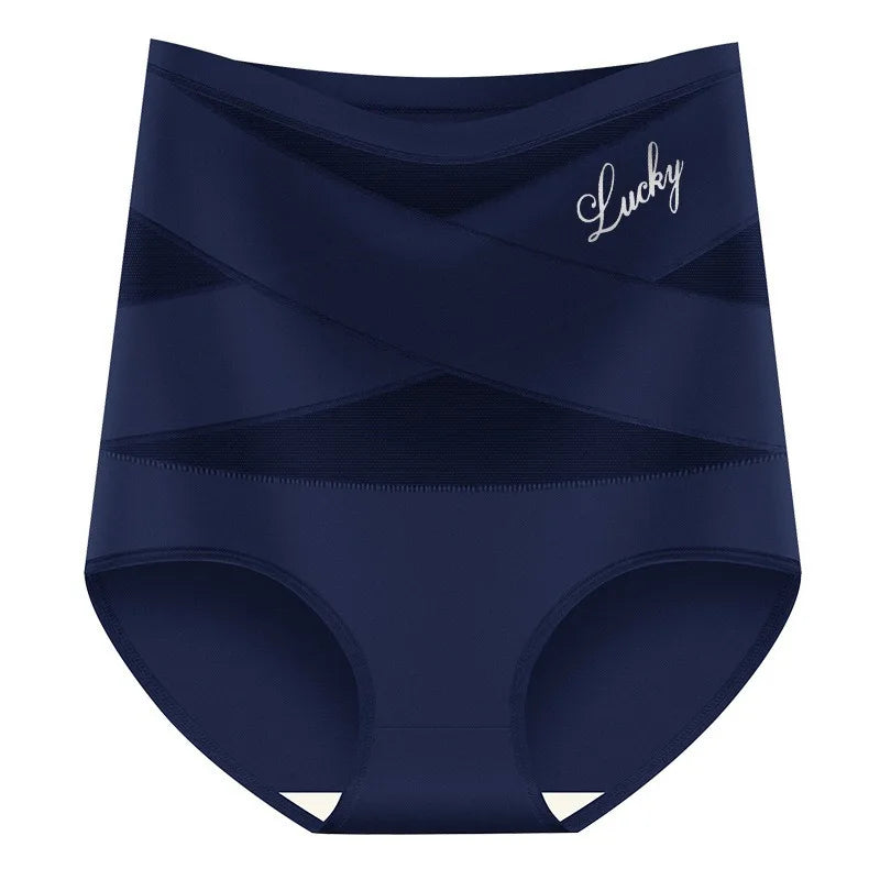 High-waisted shaping waist trainer with abdomen control from Corporación Turística, shown in black fabric.