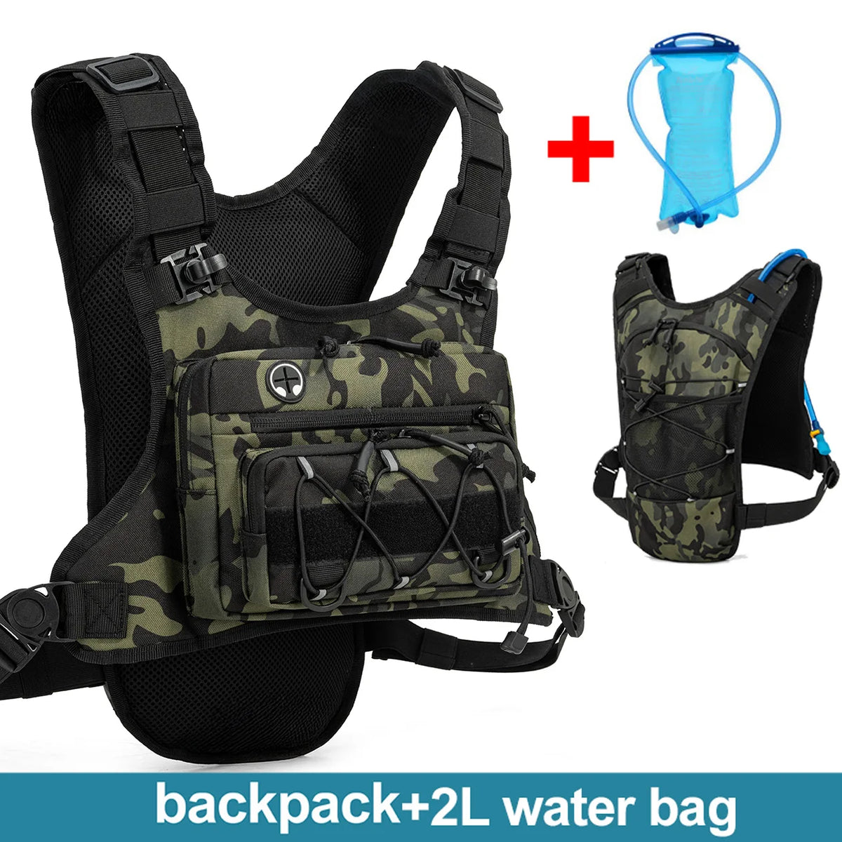 Chaleco de Hidratación para Correr y Ciclismo con Bolsa d...