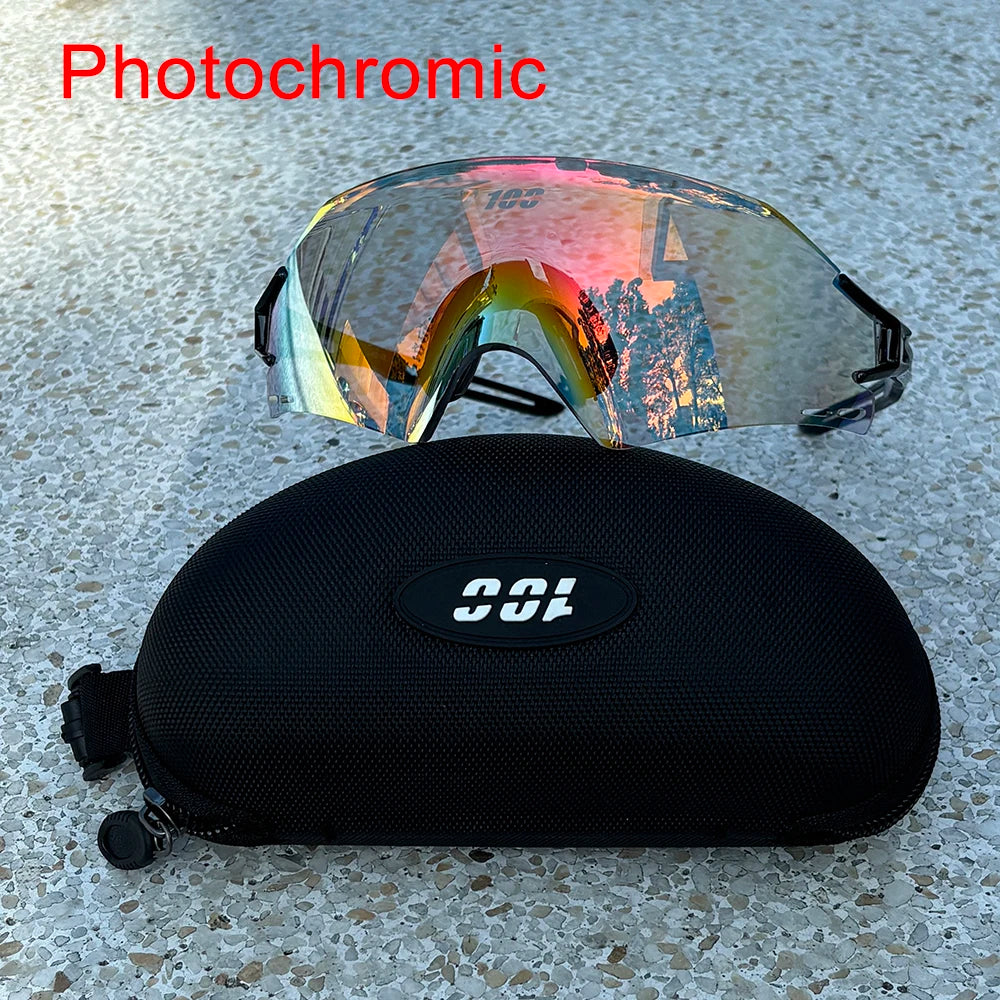 Gafas Ciclismo UV400 Fotocromáticas Rojas - Deportivas MTB - Corporación Turística