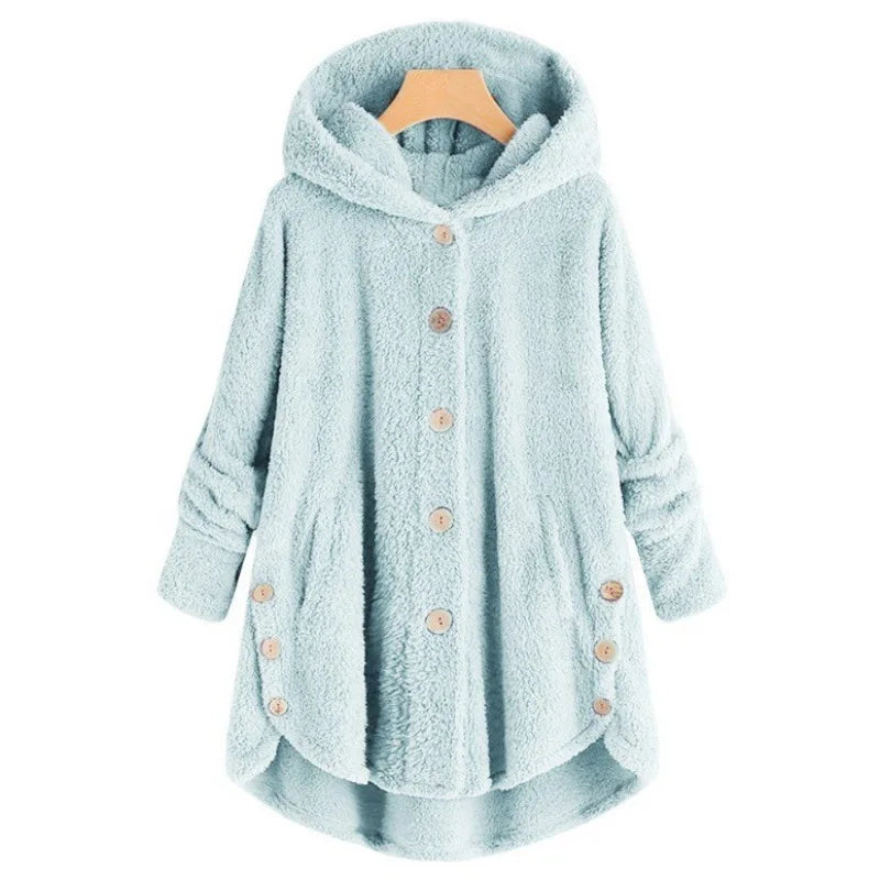 Abrigo de otoño e invierno para mujer, abrigo cálido de o...