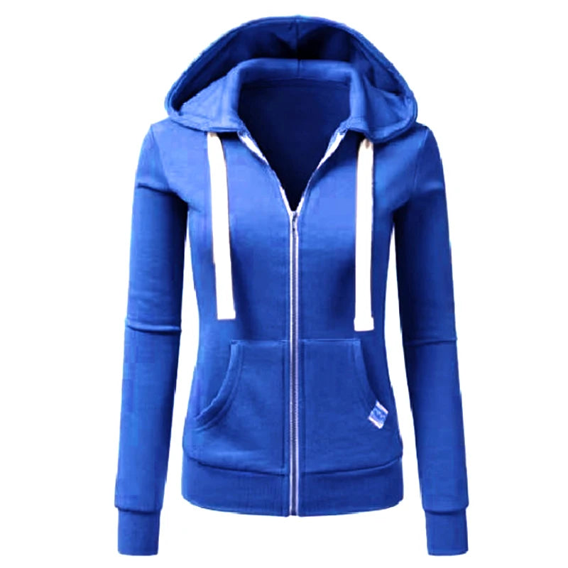 Personalized women's autumn winter sports jacket by Corporación Turística, featuring stylish design and comfortable fit.