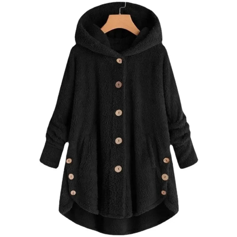 Abrigo de otoño e invierno para mujer, abrigo cálido de o...