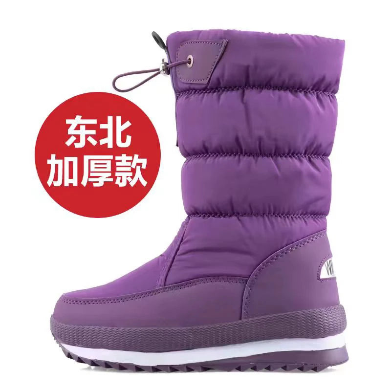 Botas de suelo sin esquí para mujer del noreste, zapatos ...