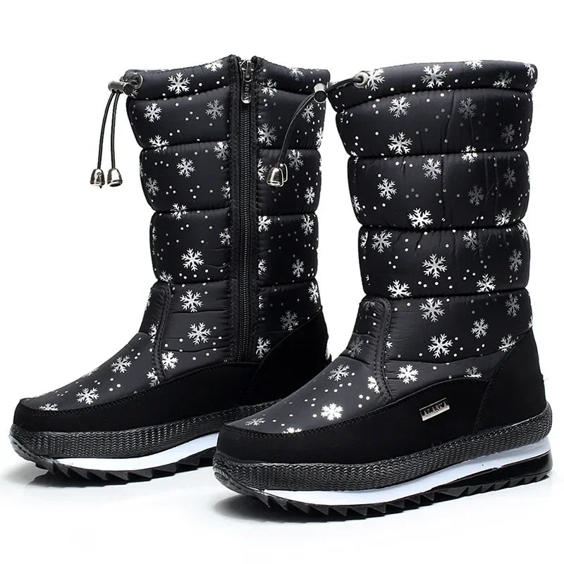 Botas de nieve cálidas a la moda para Mujer, Botas de inv...