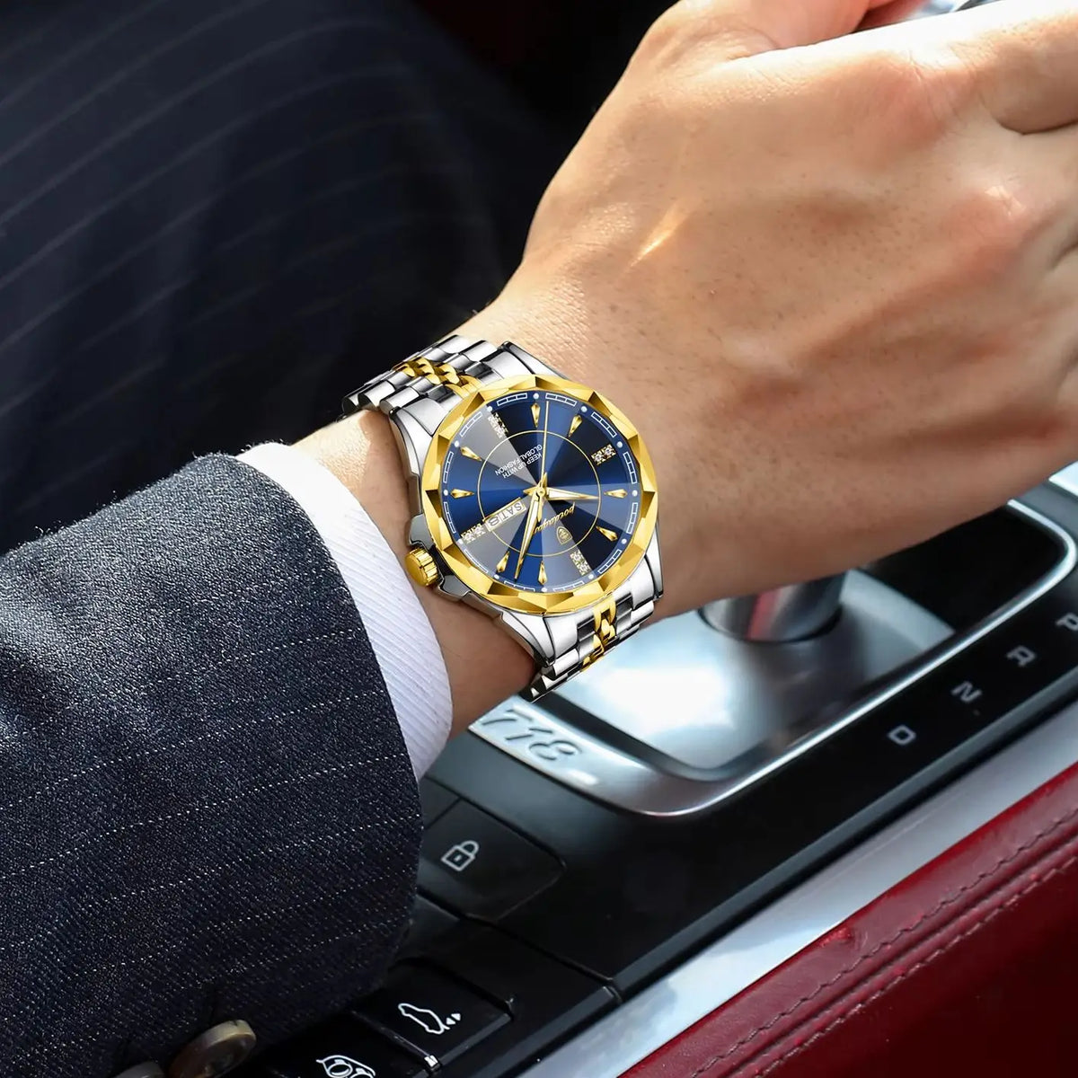 Reloj de Pulsera POEDAGAR para Hombre de Negocios, Resist...