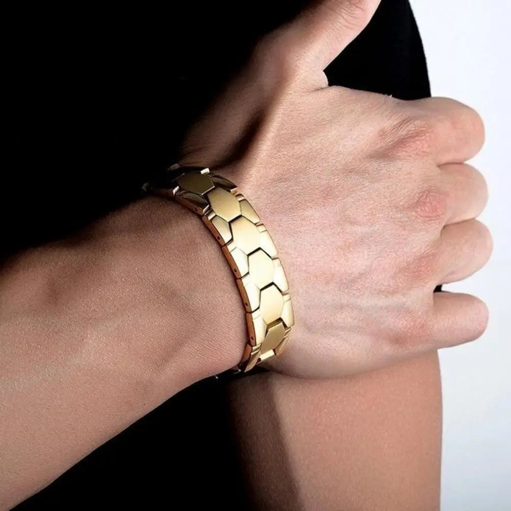 Pulsera de terapia de aleación magnética para hombres, br...