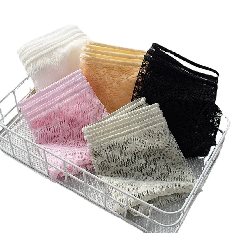 Delicate summer lace women's underwear briefs in soft fabric, featuring intricate lace details for comfortable fit.
