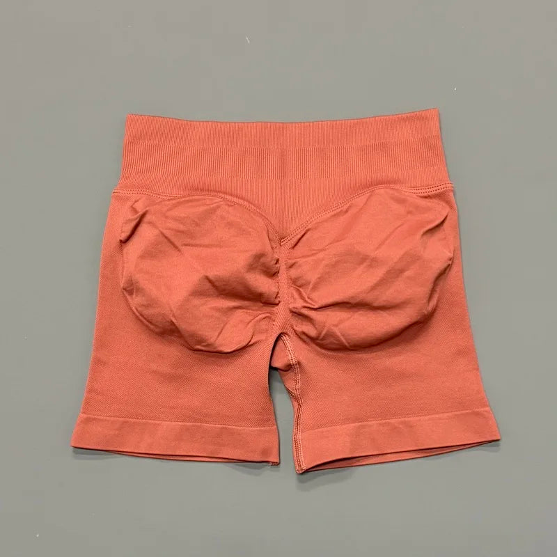 Shorts Deportivos HISTELLO 4.5" Mujer Push-Up Sin Costuras