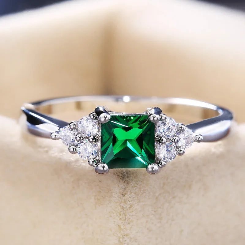 Anillos de dedo simples de Plata de Ley 925, diseño modes...