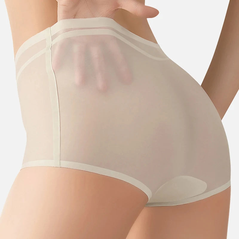 Seamless solid-colored women's panties in black, soft and comfortable, from Corporación Turística, shown on a white background.