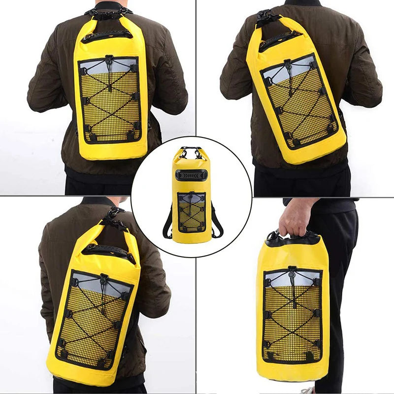 Paquete de natación de PVC, mochila seca para mujeres y h...