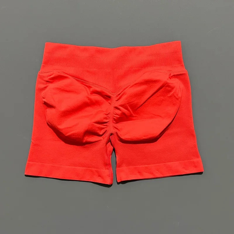 Shorts Deportivos HISTELLO 4.5" Mujer Push-Up Sin Costuras