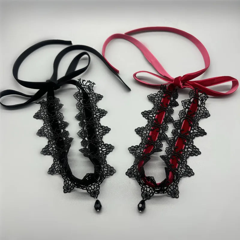 Nuevo collar de encaje sexy con flores para mujer 2026, g...