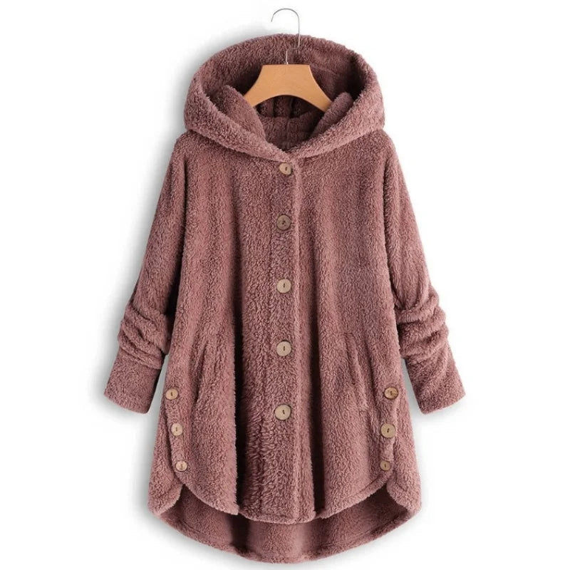 Nueva moda Otoño Invierno, abrigos con botones sólidos pa...