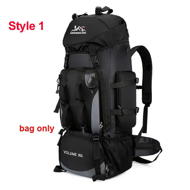 Mochila impermeable de 90L para hombre, bolsa de gran cap...