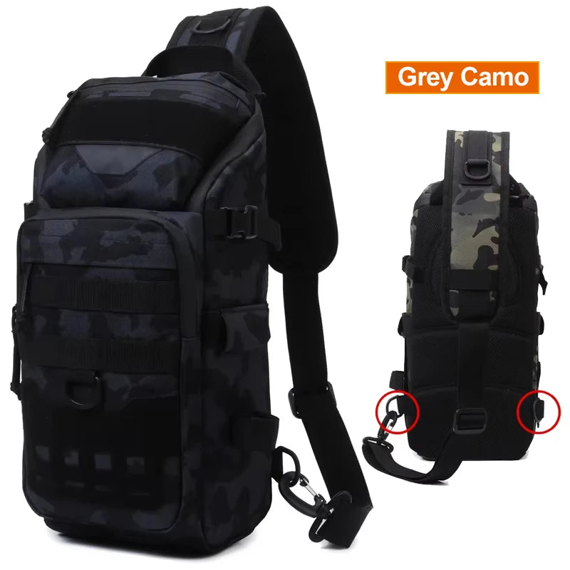 Bolsa de pecho de pesca para hombre, mochila táctica, riñ...