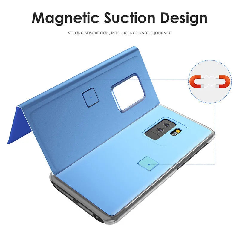 Luxury Samsung Galaxy A14, A34, A54 5G phone case with mirror finish by Corporación Turística, featuring a sleek design.