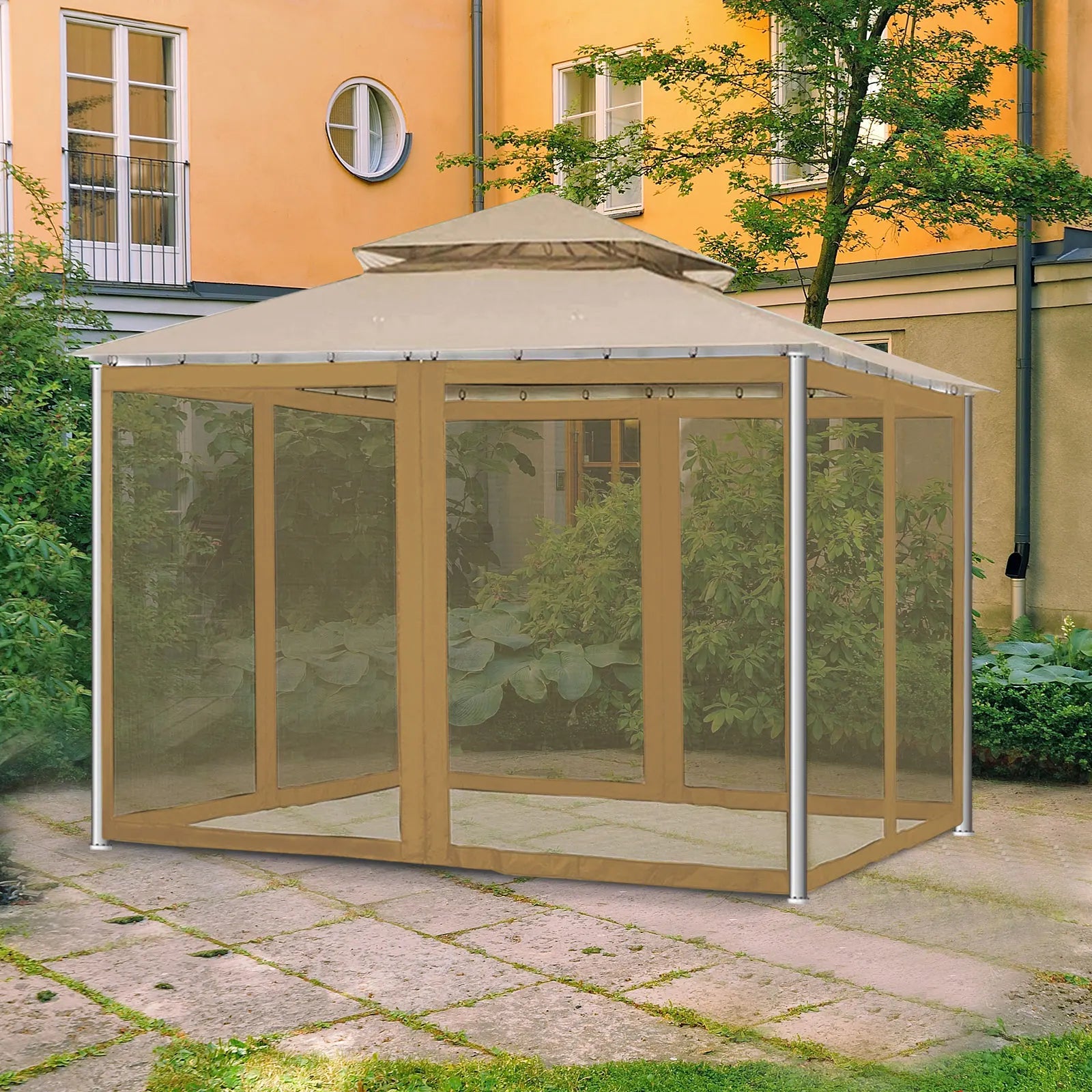 Mosquitera para Jardín 300x300cm - Malla Anti-Insectos Duradera