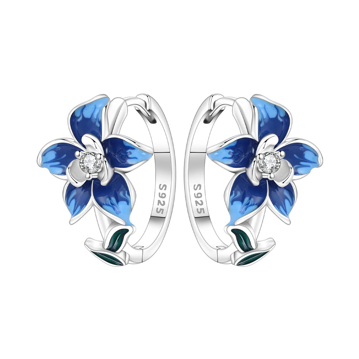 Orstarry Original Plata de Ley 925 pendientes de flor de ...