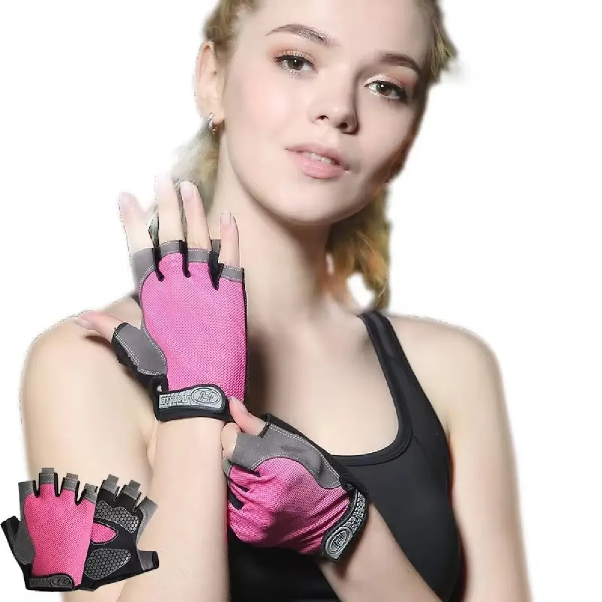 Guantes Ciclismo Medio Dedo QzeUpwardSpirit Transpirables Antideslizantes - Corporación Turística