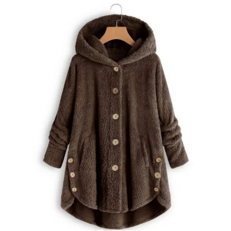 Abrigo de otoño e invierno para mujer, abrigo cálido de o...